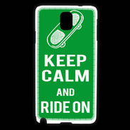 Coque Samsung Galaxy Note 3 Keep Calm Ride on Vert