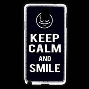Coque Samsung Galaxy Note 3 Keep Calm Smile Noir