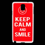 Coque Samsung Galaxy Note 3 Keep Calm Smile Rouge