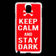 Coque Samsung Galaxy Note 3 Keep Calm Stay dark Rouge