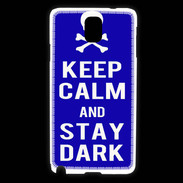 Coque Samsung Galaxy Note 3 Keep Calm Stay dark Bleu