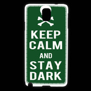 Coque Samsung Galaxy Note 3 Keep Calm Stay dark Vert
