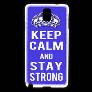 Coque Samsung Galaxy Note 3 Keep Calm Stay strong Bleu