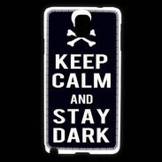Coque Samsung Galaxy Note 3 Keep Calm Stay dark Noir