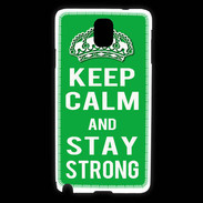 Coque Samsung Galaxy Note 3 Keep Calm Stay strong Vert