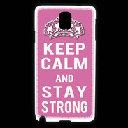 Coque Samsung Galaxy Note 3 Keep Calm Stay strong Rose