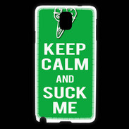 Coque Samsung Galaxy Note 3 Keep Calm Suck me Vert