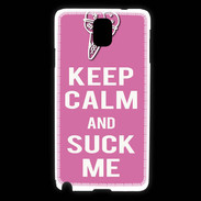 Coque Samsung Galaxy Note 3 Keep Calm Suck me Rose