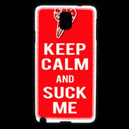 Coque Samsung Galaxy Note 3 Keep Calm Suck me Rouge