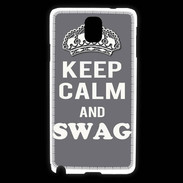 Coque Samsung Galaxy Note 3 Keep Calm Swag Gris