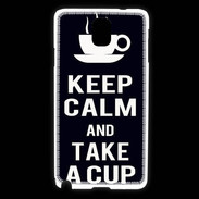 Coque Samsung Galaxy Note 3 Keep Calm Take a cup Noir