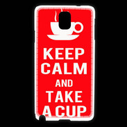 Coque Samsung Galaxy Note 3 Keep Calm Take a cup Rouge