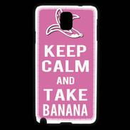 Coque Samsung Galaxy Note 3 Keep Calm Take Banana Rose