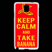 Coque Samsung Galaxy Note 3 Keep Calm Take Banana Rouge