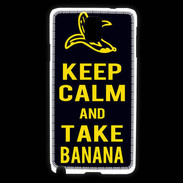 Coque Samsung Galaxy Note 3 Keep Calm Take Banana Noir