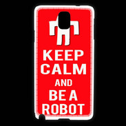 Coque Samsung Galaxy Note 3 Keep Calm Be a Robot Rouge