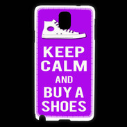 Coque Samsung Galaxy Note 3 Keep Calm Buy Shoes Violet