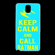 Coque Samsung Galaxy Note 3 Keep Calm Batman Cyan