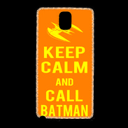 Coque Samsung Galaxy Note 3 Keep Calm Call Batman Orange