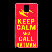 Coque Samsung Galaxy Note 3 Keep Calm Call Batman Rouge