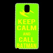 Coque Samsung Galaxy Note 3 Keep Calm Call Batman Vert pomme
