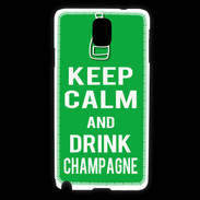Coque Samsung Galaxy Note 3 Keep Calm Drink champagne Vert
