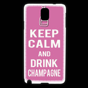 Coque Samsung Galaxy Note 3 Keep Calm Drink champagne Rose
