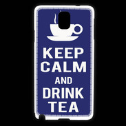 Coque Samsung Galaxy Note 3 Keep Calm Drink Tea Bleu