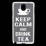 Coque Samsung Galaxy Note 3 Keep Calm Drink Tea Gris