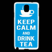 Coque Samsung Galaxy Note 3 Keep Calm Drink Tea Cyan