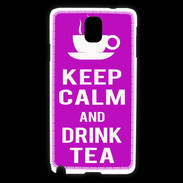 Coque Samsung Galaxy Note 3 Keep Calm Drink Tea Violet