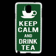 Coque Samsung Galaxy Note 3 Keep Calm Drink Tea Vert