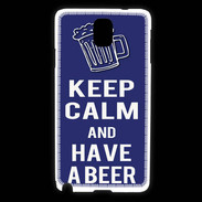 Coque Samsung Galaxy Note 3 Keep Calm Have a beer Bleu