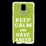 Coque Samsung Galaxy Note 3 Keep Calm Have a beer Vert pomme