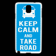 Coque Samsung Galaxy Note 3 Keep Calm Take Road Cyan