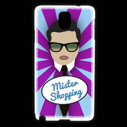 Coque Samsung Galaxy Note 3 Mister Shopping Brun