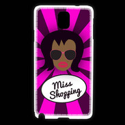 Coque Samsung Galaxy Note 3 Miss Shopping Black