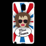 Coque Samsung Galaxy Note 3 Miss France Chatain