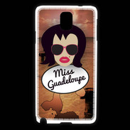 Coque Samsung Galaxy Note 3 Miss Guadeloupe Brune