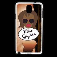 Coque Samsung Galaxy Note 3 Miss Guyane Black