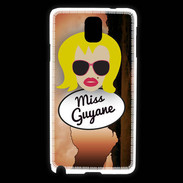 Coque Samsung Galaxy Note 3 Miss Guyane Blonde