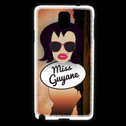 Coque Samsung Galaxy Note 3 Miss Guyane Brune