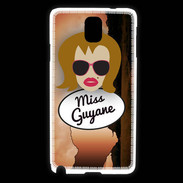 Coque Samsung Galaxy Note 3 Miss Guyane Rousse