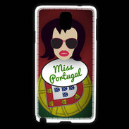 Coque Samsung Galaxy Note 3 Miss Portugal Brune