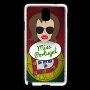 Coque Samsung Galaxy Note 3 Miss Portugal Chatain