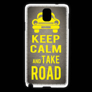 Coque Samsung Galaxy Note 3 Keep Calm and Take o road 2 Gris
