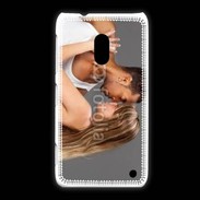 Coque Nokia Lumia 620 Couple métisse 1