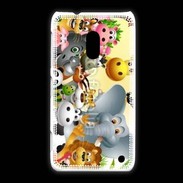 Coque Nokia Lumia 620 Cartoon animaux fun
