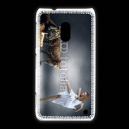 Coque Nokia Lumia 620 Danseuse avec tigre