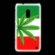 Coque Nokia Lumia 620 Drapeau italien cannabis